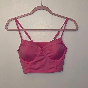 NO BOUNDARIES PINK LOUNGEWEAR SET- tank top crop top & sweatpants set